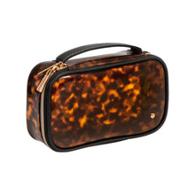 Load image into Gallery viewer, Stephanie Johnson - Miami Clearly Tortoise Claire Medium Makeup Case
