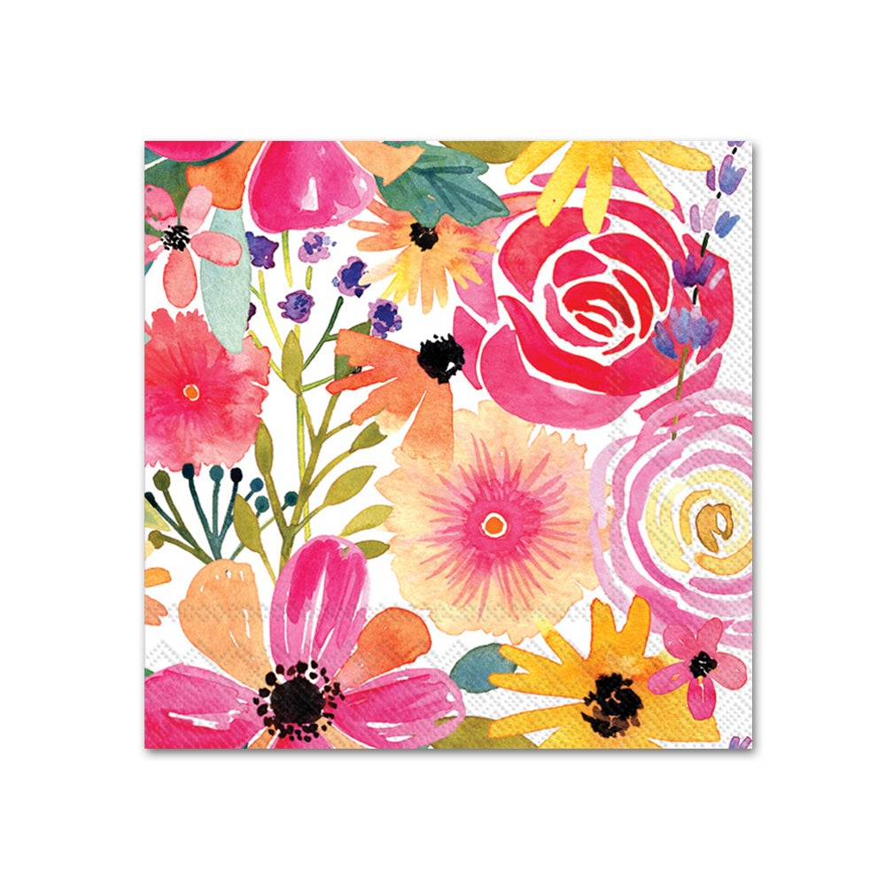 Beverage Napkin - Floral Frenzy