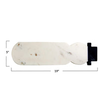 Load image into Gallery viewer, Marble Snowman Shaped Cheese/Cutting Board
