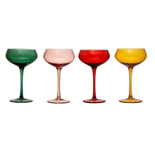 Load image into Gallery viewer, Holiday Cheer Stemmed Champagne/Coupe Glass
