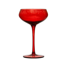 Load image into Gallery viewer, Holiday Cheer Stemmed Champagne/Coupe Glass
