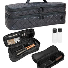 Load image into Gallery viewer, Diamond Quilted Hair Tool Zippered Travel Case
