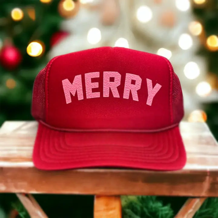 Trucker Hat | Velvet Merry - Maroon