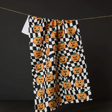 Load image into Gallery viewer, Geometry Tea Towel - Sinister Jack O&#39;s
