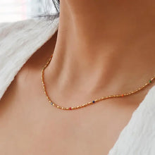 Load image into Gallery viewer, Tave 18K Gold Non-Tarnish Petite Beaded Necklace
