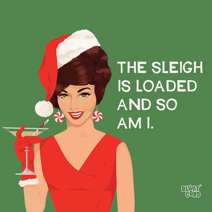 Beverage Napkins - Sleigh Is Loaded