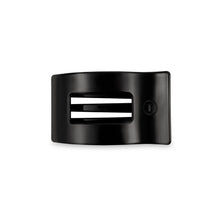 Load image into Gallery viewer, TELETIES Jet Black Flat Rectangle Hair Clip
