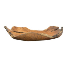 Load image into Gallery viewer, Hand-Carved Teak Wood Bowl
