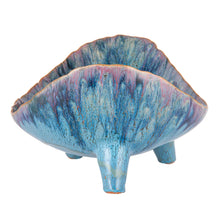 Load image into Gallery viewer, Stoneware Footed Organic Shaped Bowl
