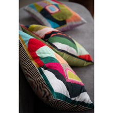 Load image into Gallery viewer, Velvet Printed Pillow w/ Abstract Design
