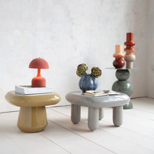 Load image into Gallery viewer, Enameled Metal Vase, Rust &amp; Nude Color Ombre
