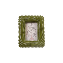 Load image into Gallery viewer, Picture Frame - Green Resin Ribbed
