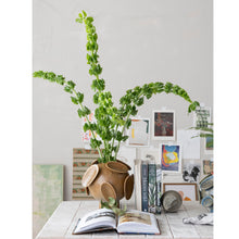 Load image into Gallery viewer, Stoneware Footed Vase with 3D Design - Brown
