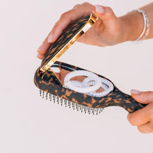 Load image into Gallery viewer, Teleties Detangler Hair Brush For Thick Hair - Tortoise
