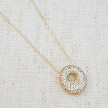 Load image into Gallery viewer, Crystal Bubble Initial Necklace
