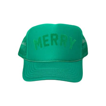 Load image into Gallery viewer, Trucker Hat | Velvet Merry - Green/Green
