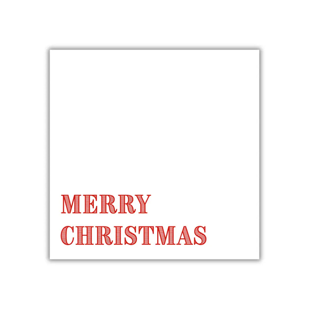 Beverage Napkins - Merry Christmas