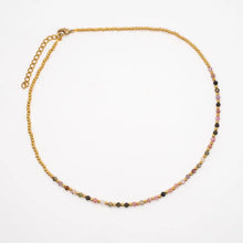 Load image into Gallery viewer, Simple Beaded Faceted Stone Necklace
