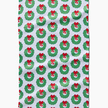 Load image into Gallery viewer, Geometry Tea Towel - Wreath Wishes
