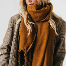 Load image into Gallery viewer, Scarf - Twyla Twisted Tassel Scarf
