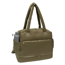 Load image into Gallery viewer, Nylon Drop Bottom Duffel Bag
