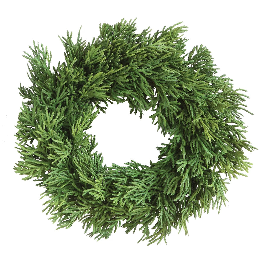 Faux Cedar Wreath