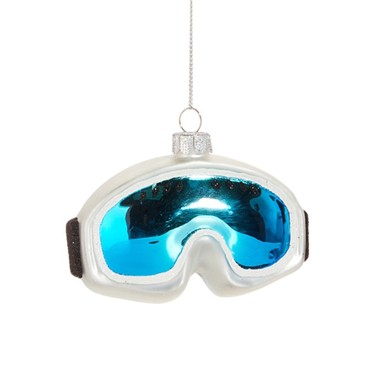White Ski Goggle Ornament