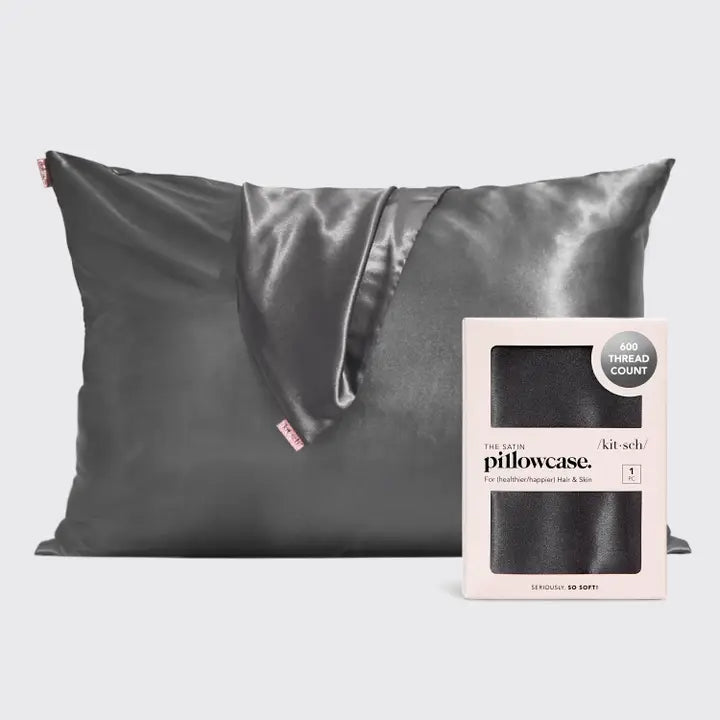 Satin Pillowcase (Standard) - Charcoal