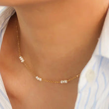 Load image into Gallery viewer, Petite Pearl Necklace
