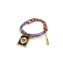 Load image into Gallery viewer, Enamel Heart Cord Necklace

