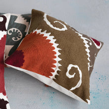 Load image into Gallery viewer, Embroidered Pillow with Suzani Embroidery
