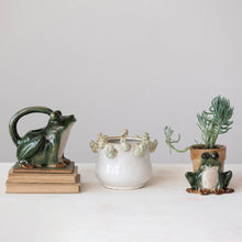 Load image into Gallery viewer, Stoneware Frog Planter
