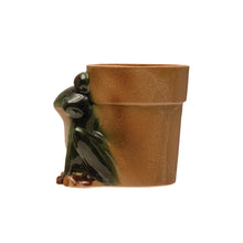 Load image into Gallery viewer, Stoneware Frog Planter
