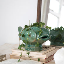 Load image into Gallery viewer, Debossed Stoneware Fish Planter
