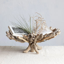 Load image into Gallery viewer, Decorative Handmade Driftwood Footed Tray (Each One Will Vary)
