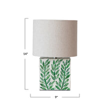 Load image into Gallery viewer, Botanical Block Base Accent Lamp
