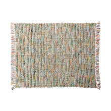 Load image into Gallery viewer, Throw Blanket - Woven Acrylic Blend Bouclé Throw w/ Fringe
