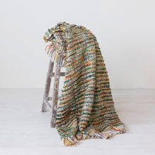 Load image into Gallery viewer, Throw Blanket - Woven Acrylic Blend Bouclé Throw w/ Fringe
