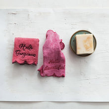 Load image into Gallery viewer, Cotton Terry Embroidered Wash Cloth Set

