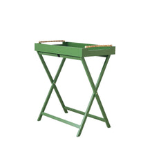 Load image into Gallery viewer, Folding Removable Tray Table w/ Bamboo Handles, Green
