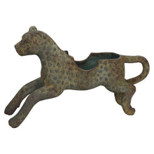 Load image into Gallery viewer, Decorative Magnesia Vintage Reproduction Carousel Leopard Shaped Container
