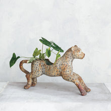 Load image into Gallery viewer, Decorative Magnesia Vintage Reproduction Carousel Leopard Shaped Container
