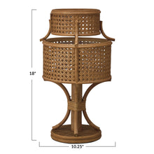 Load image into Gallery viewer, Rattan Vintage Reproduction Table Lamp
