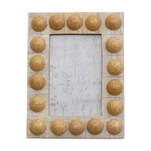 Load image into Gallery viewer, Handmade Marbled Resin Bobbin Photo Frame - Cream
