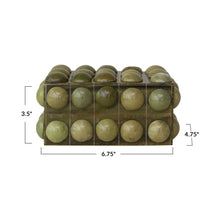 Load image into Gallery viewer, Handmade Marbled Resin Bobbin Box, Green
