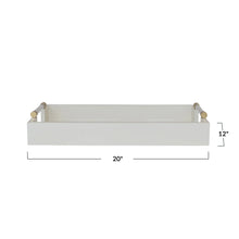 Load image into Gallery viewer, Laquered Tray with Acrylic &amp; Metal Handles
