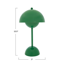 Load image into Gallery viewer, Semi-Circle Metal LED Table Lamp - Green
