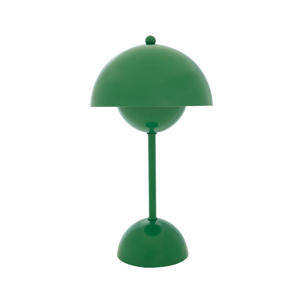 Semi-Circle Metal LED Table Lamp - Green