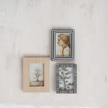 Load image into Gallery viewer, Picture Frame - Black and White Striped
