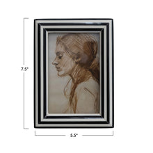Load image into Gallery viewer, Picture Frame - Black and White Striped
